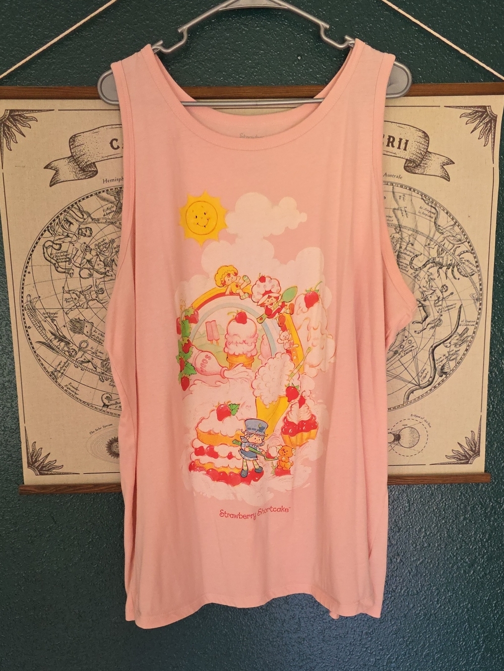 Strawberry Shortcake Pink Graphic Tank Top